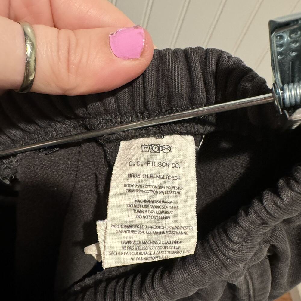 Filson Prosecutor Sweatpants Faded Black Mens Large - Picture 8 of 8